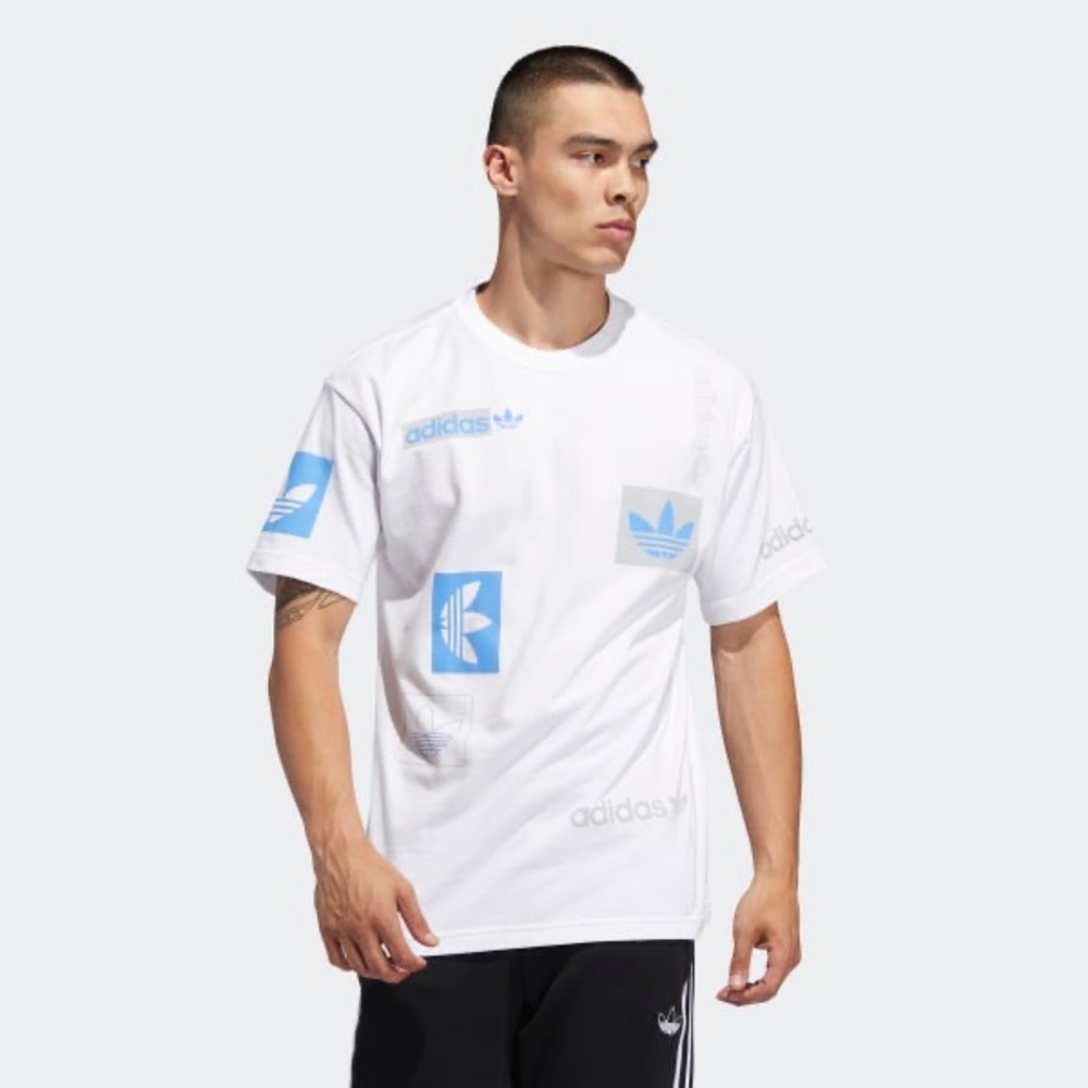 Adidas Men’s Multi Logo Print Tee *SOLD*